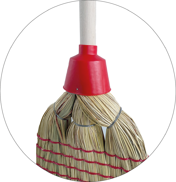 NESPOLI Premium Reisstrohbesen